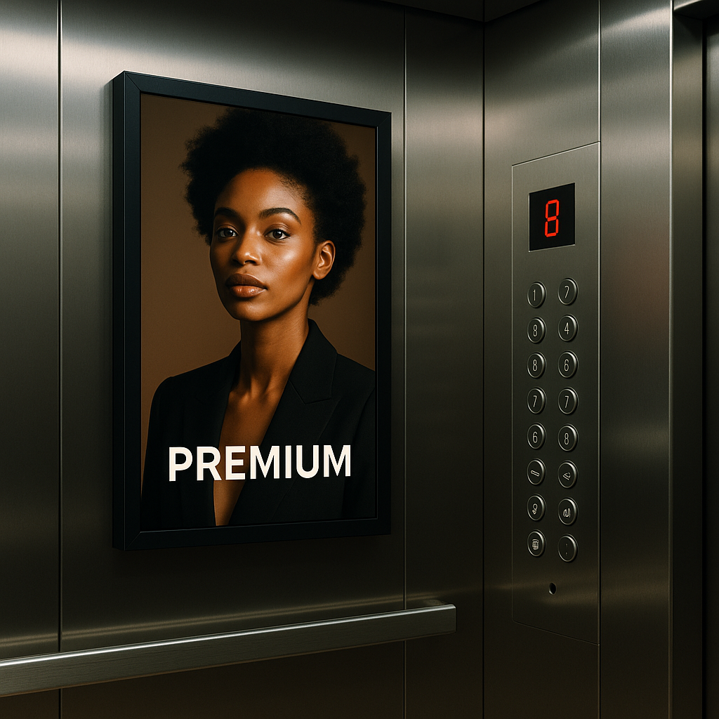 Elevator and lobby screens